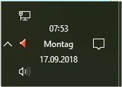 WIn 10 Datum in der Taskleiste wird nicht angezeigt