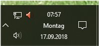 WIn 10 Datum in der Taskleiste wird nicht angezeigt