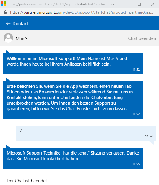 Microsoft Partner Network - Newsletter abbestellen