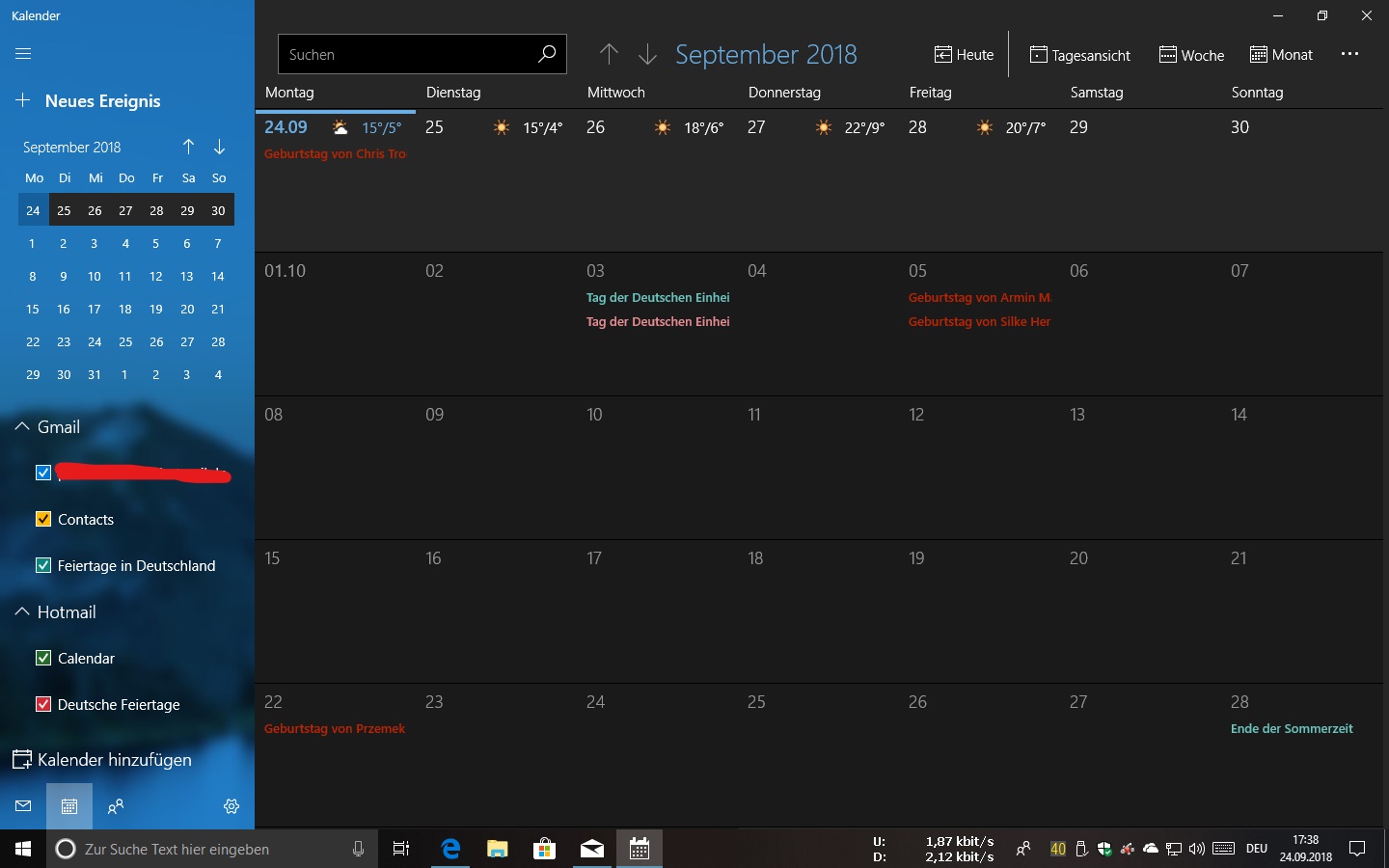 Google Konto kann nicht zu Windows hinzugefügt werden.
