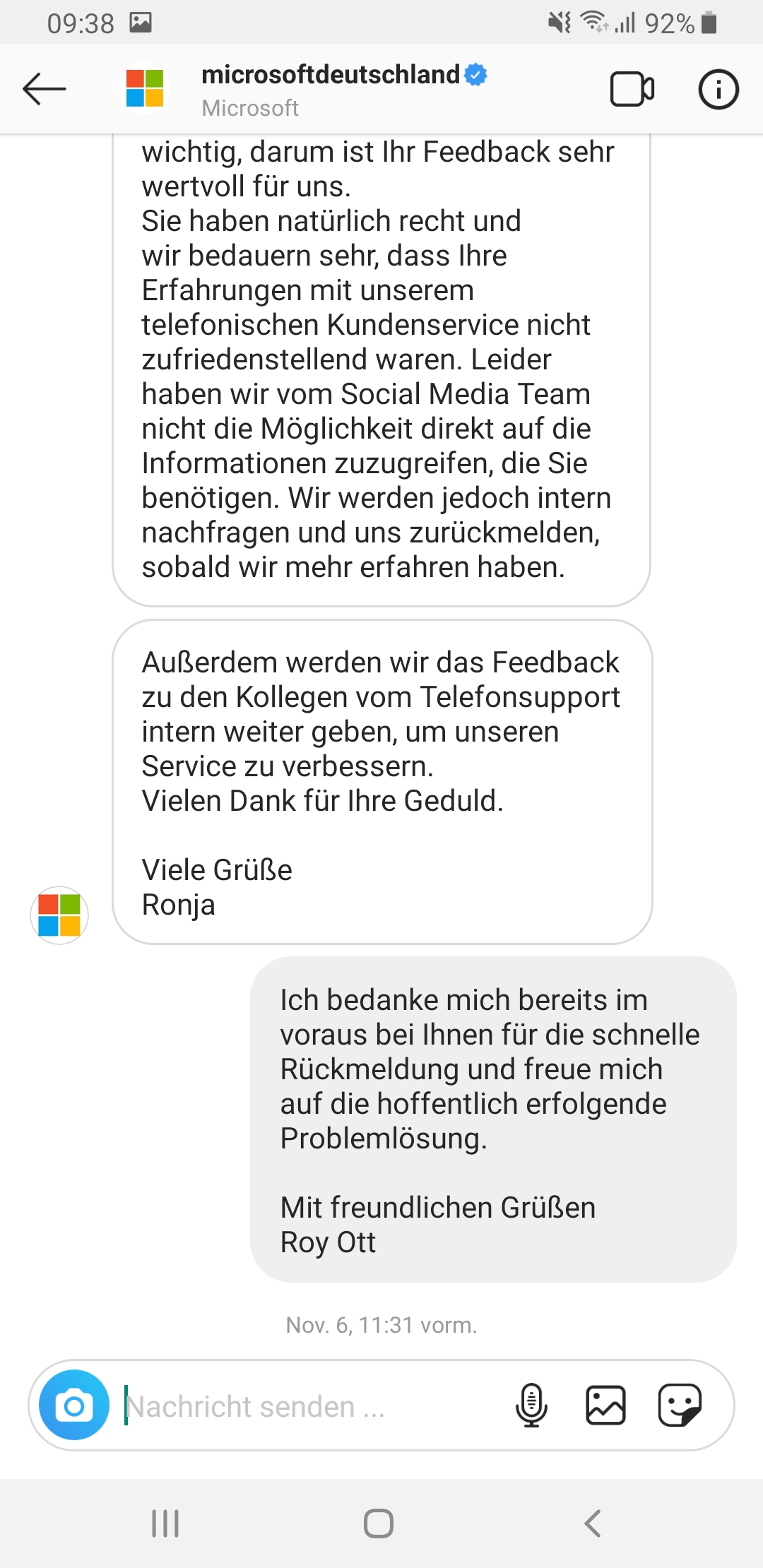 Verfügbarkeit und Kundensupport - ernsthaft?!