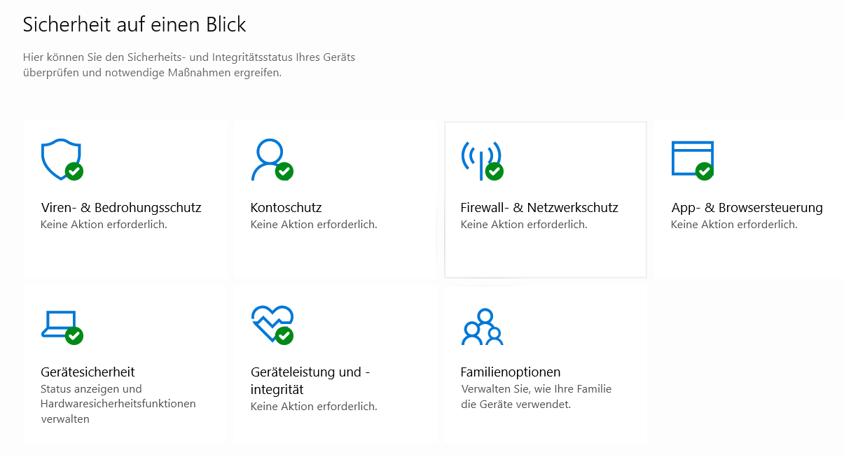 Windows Sicherheit