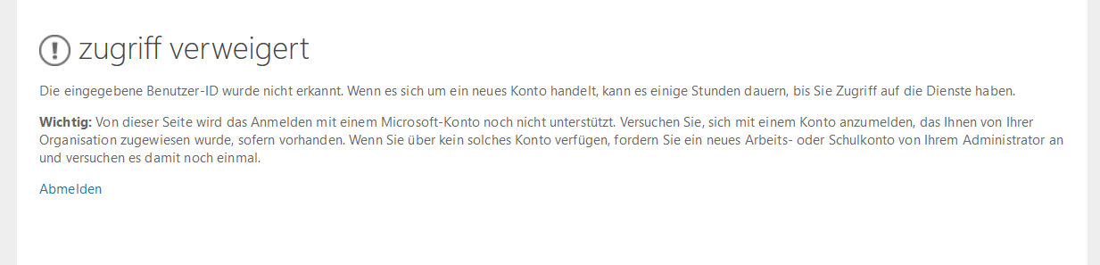 BitLocker-Wiederherstellungsschlüssel des Microsoft Account funktioniert nicht