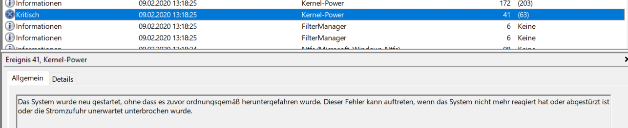Wie kommen solche Falschmeldungen in die Ereignisanzeige?