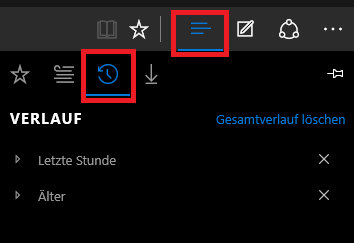 Autovervollständigung für Adressleiste anzeigen