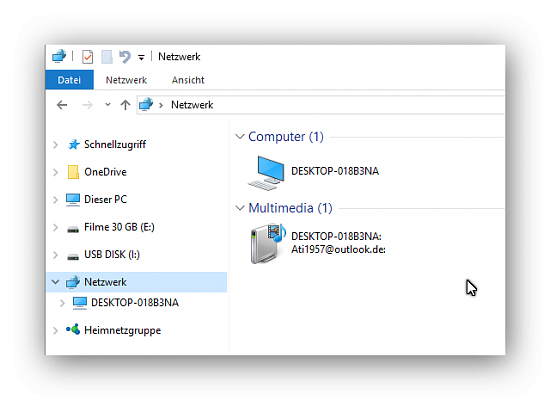 Windows 10 Netzwerkcomputer sichtbar