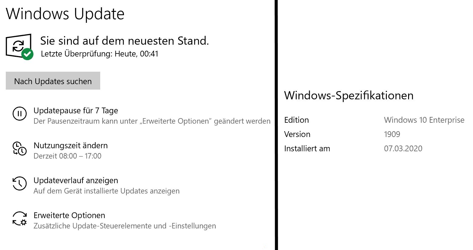 Windows 2004 Update nicht möglich
