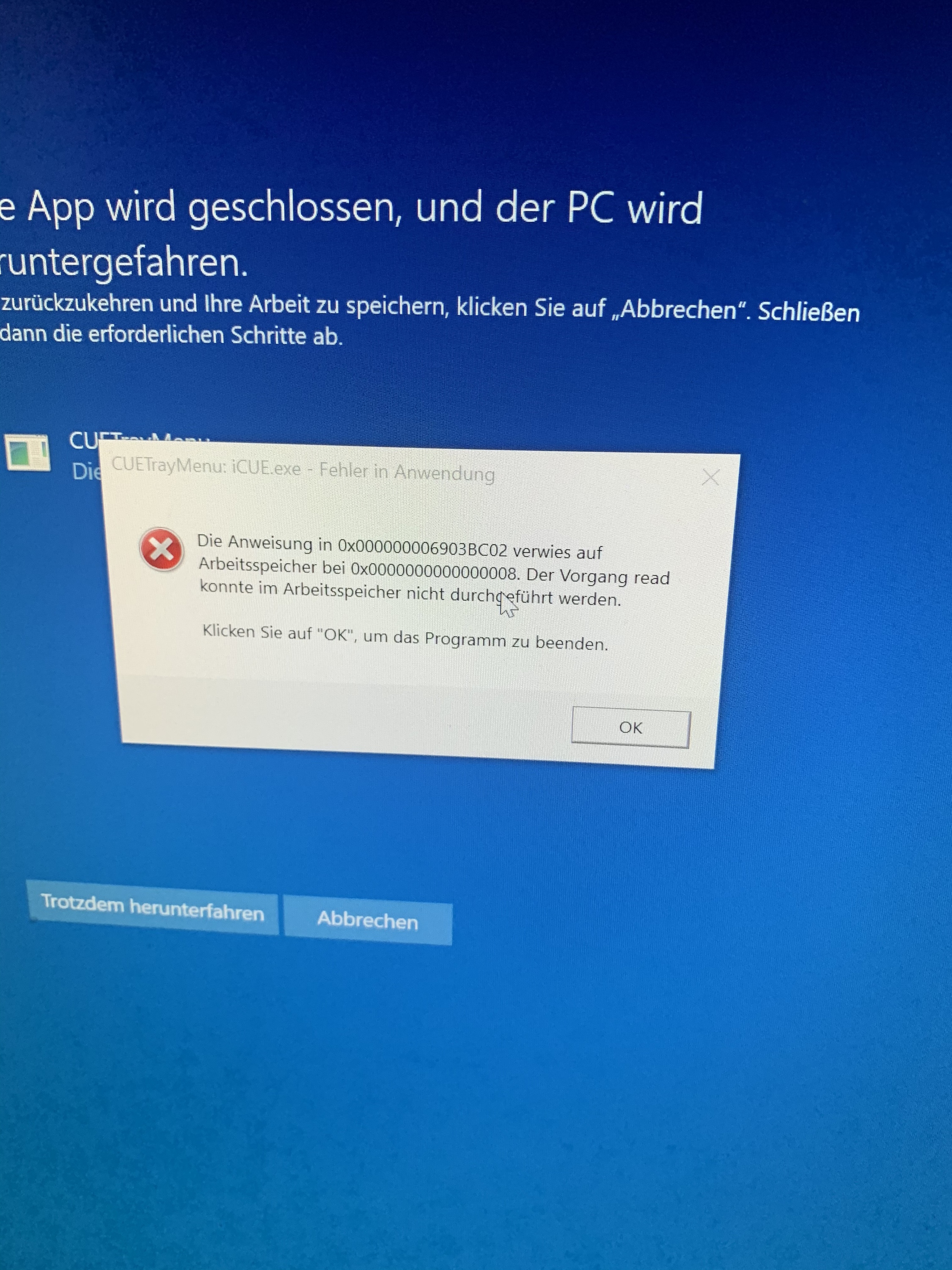 BSOD, WHEA uncorrectable error in Windows 10