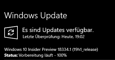 Build 18334.1 Fastring steht zum Download bereit