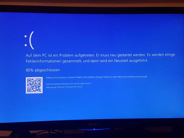 Windows 10  Fehlermeldung, warum?