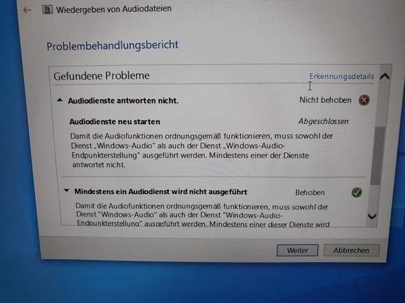 LapTop Audio funktioniert nicht?