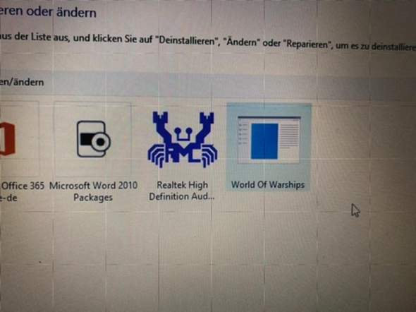 Warum kann ich World of Warships nicht deinstallieren?