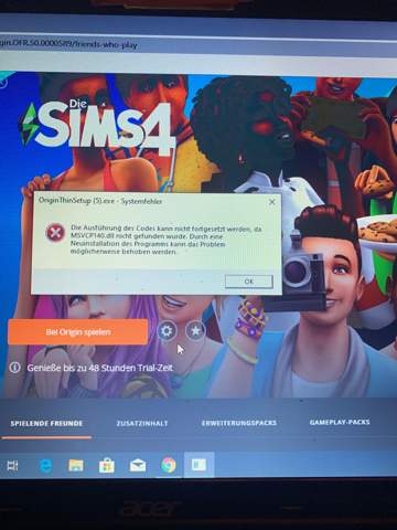 Weshalb kann ich Origin nicht auf meinem Laptop installieren?