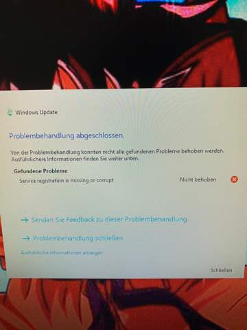 Hilfe kann kein Windows Uptade machen?