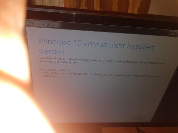 Windows 10 installieren klappt nicht?