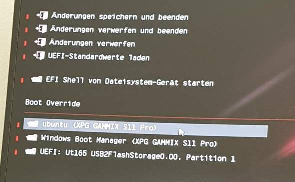 Bootloader startpiorität auf Windows 10 den Eintrag Ubuntu löschen?