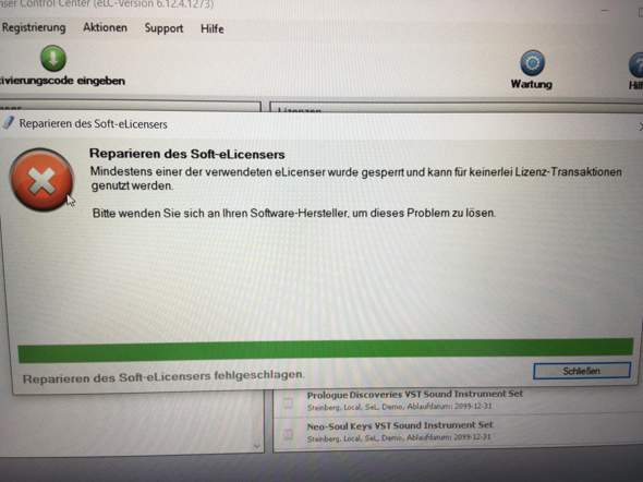 Soft-eLicenser wurde deaktiviert und kann für keine Transaktionen mehr genutzt werden? Was tun?