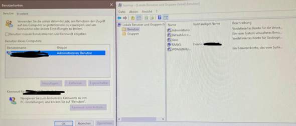 Windows 10 Anmeldung spinnt?