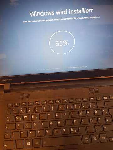 Windows wird installiert... seit fast 20 Stunden?