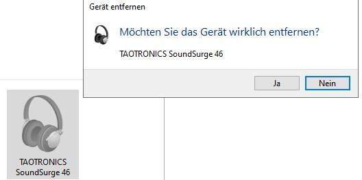 Windows 10 Bluetooth Gerät lässt sich nicht entfernen?