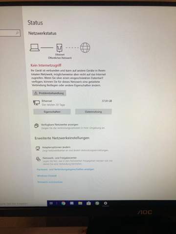 Windows 10  Kein Internetzugriff?