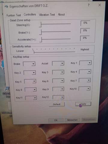 Einstellen meines Gamecontrollers funktioniert nicht. Hilfe dringend benötigt?