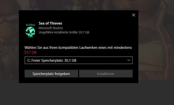 Sea of Thieves fängt nichtmal an zu installieren?
