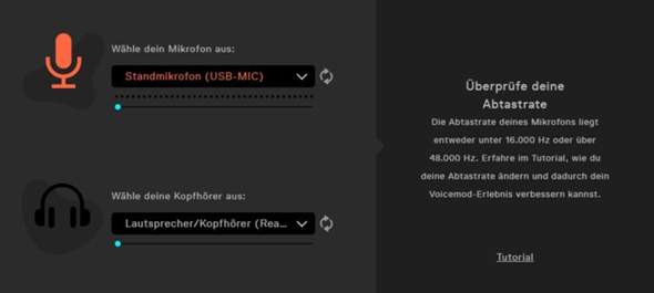 Mikrofonqualität ändern?