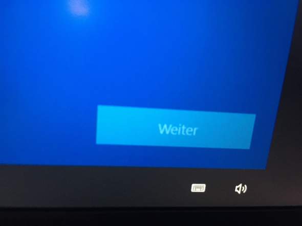 Windows 10 einrichten ich kann nicht weiter drücken?