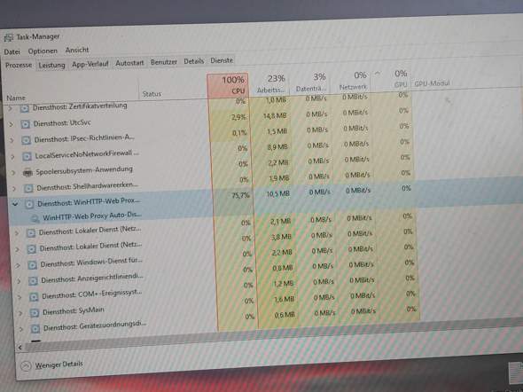Windows hängt sich auf?