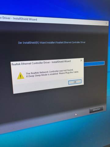 Realtek LAN Driver Problem?