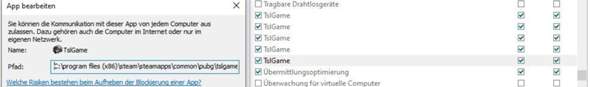Habe bei einem Spiel (PUBG) die Firewall Einst. geändert - plötzlich sind aus 3 Einträgen 5...