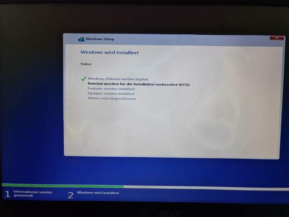 Windows 10 neu installation?