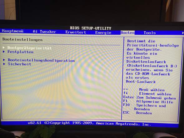 Kann dieses Bios vom USB booten?