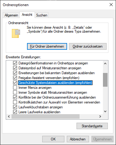 $Recycle.Bin wird auf C:\ angezeigt?