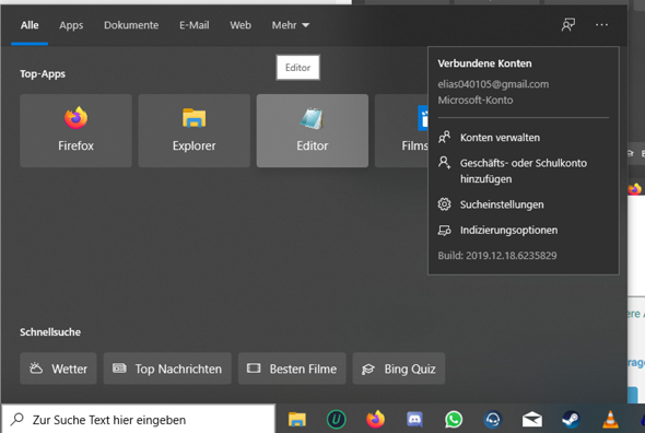 Ich habe auf meinem Laptop eine komisch  windows-suche....?