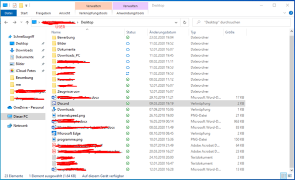 Windows mit OneDrive - zwei verschiedene Desktops bzw. Warum werden Programme synchronisiert?