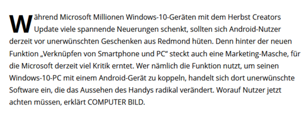 Windows 10 mit dem Handy verbinden?