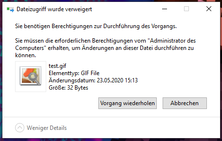 Nicht löschbare Datei auf Desktop?