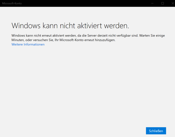 Wie kann ich Windows 10 wieder aktivieren?