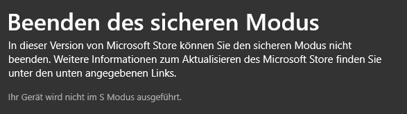 Wie installieren ohne MS-Store?