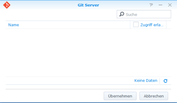 Synolology Git Server - Berechtigung?