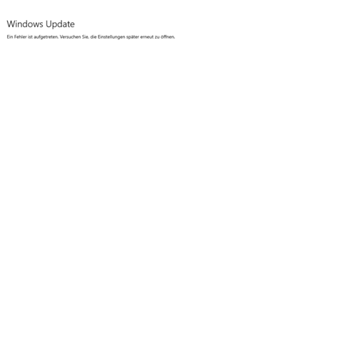 Windows10 update funktioniert nicht?