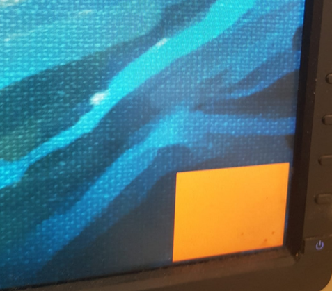 Oranges viereck auf beiden Monitoren, was ist das und wie bekommt man es weg?