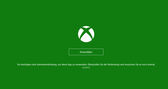 Ich kann mich nicht bei Xbox live anmelden Windows 10(0x405)?