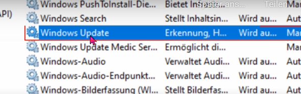 Windows update Problem Fehlercode 0x80070424? "Windows update" ist nicht in dienste vorhanden?