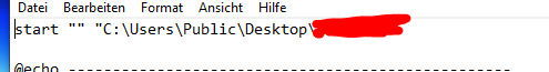 Kann man das in einer .bat file entfernen?