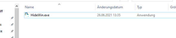 Ist HideWin.exe ein virus / oder eine datei wo sich was einschleussen kann?
