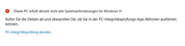 Windows 11 update möglich?