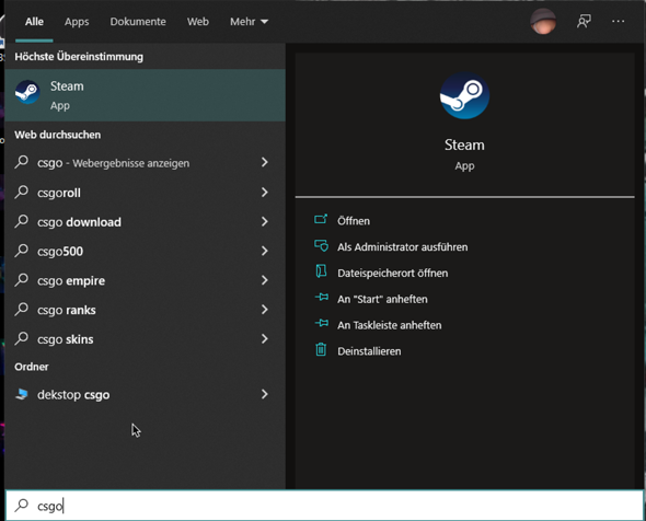Windows Such funktion kapput?